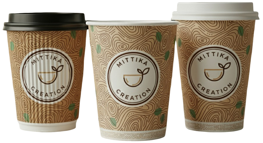 Custom Printed Paper Cups - Personalized eco-friendly disposable cups with custom branding and logos